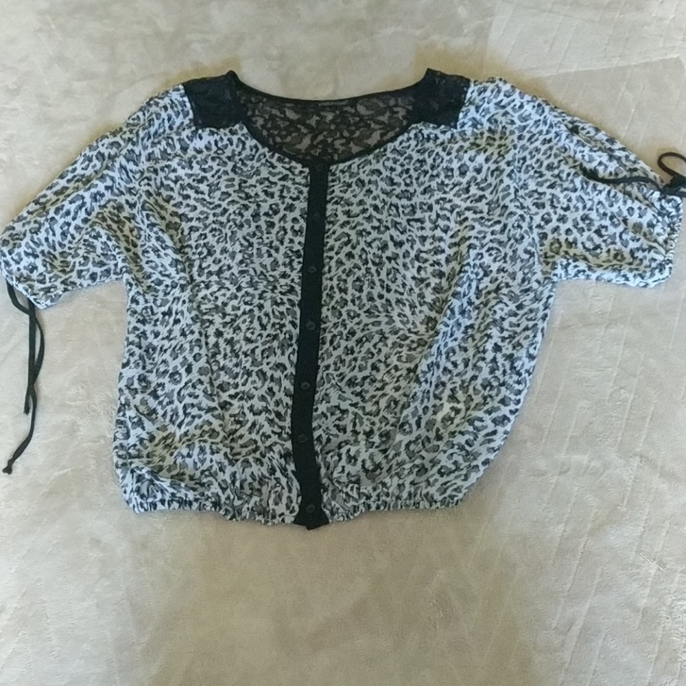 Animal print blouse